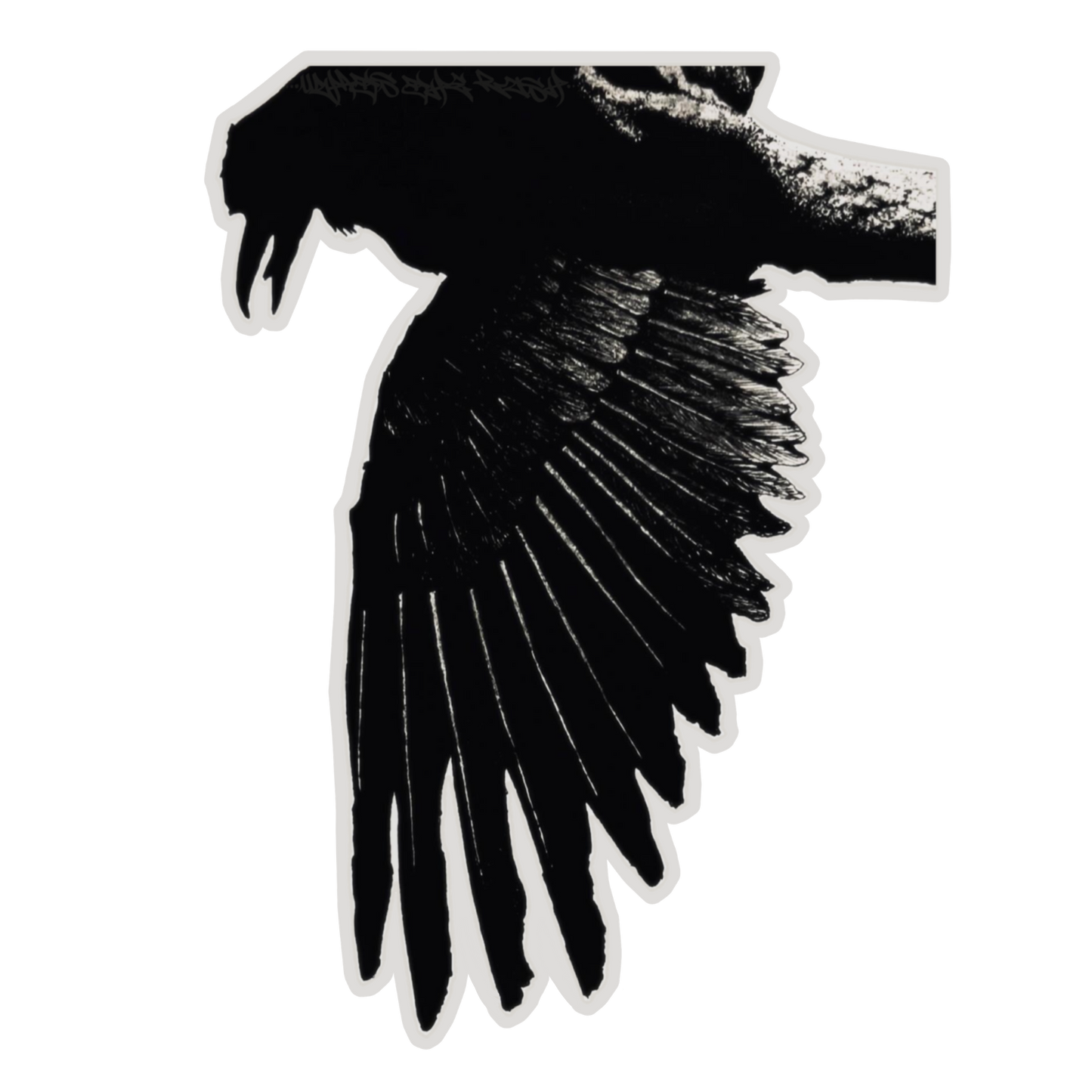 "nevermore" sticker